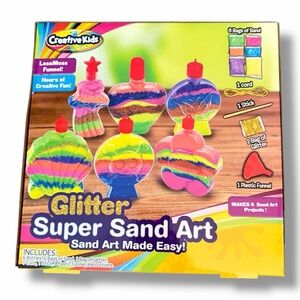 Creative Kids Glitter Super Sand Art Kit - ages 6+ - NEW IN BOX